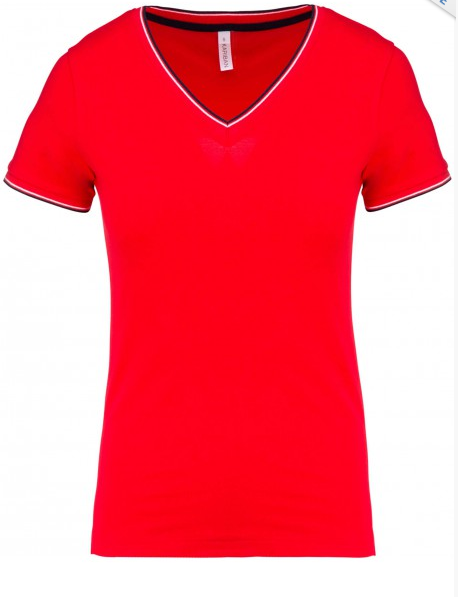 Vetement Femme Chic Tee Shirt Personnalisable Tunique Longue Femme Tee  Shirt Rouge Tee Shirt Femme Col V Coton Tshirt Rose Femme T-Shirt Manches  Longues Femme : : Mode